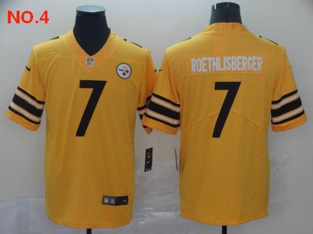 Men's Pittsburgh Steelers #7 Ben Roethlisberger Jersey NO.4;